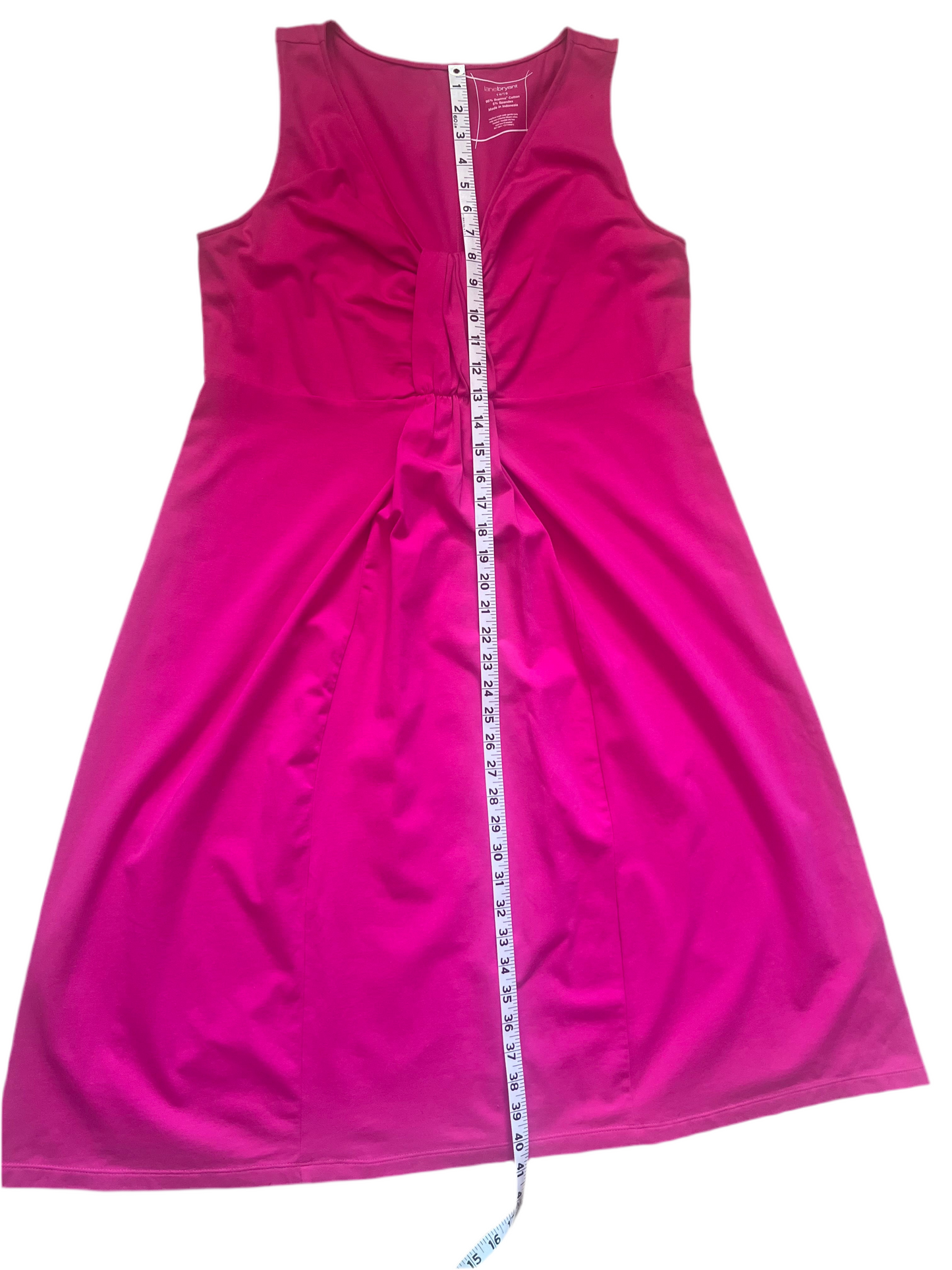 Pink Supima Cotton knit dress, Size 14/16