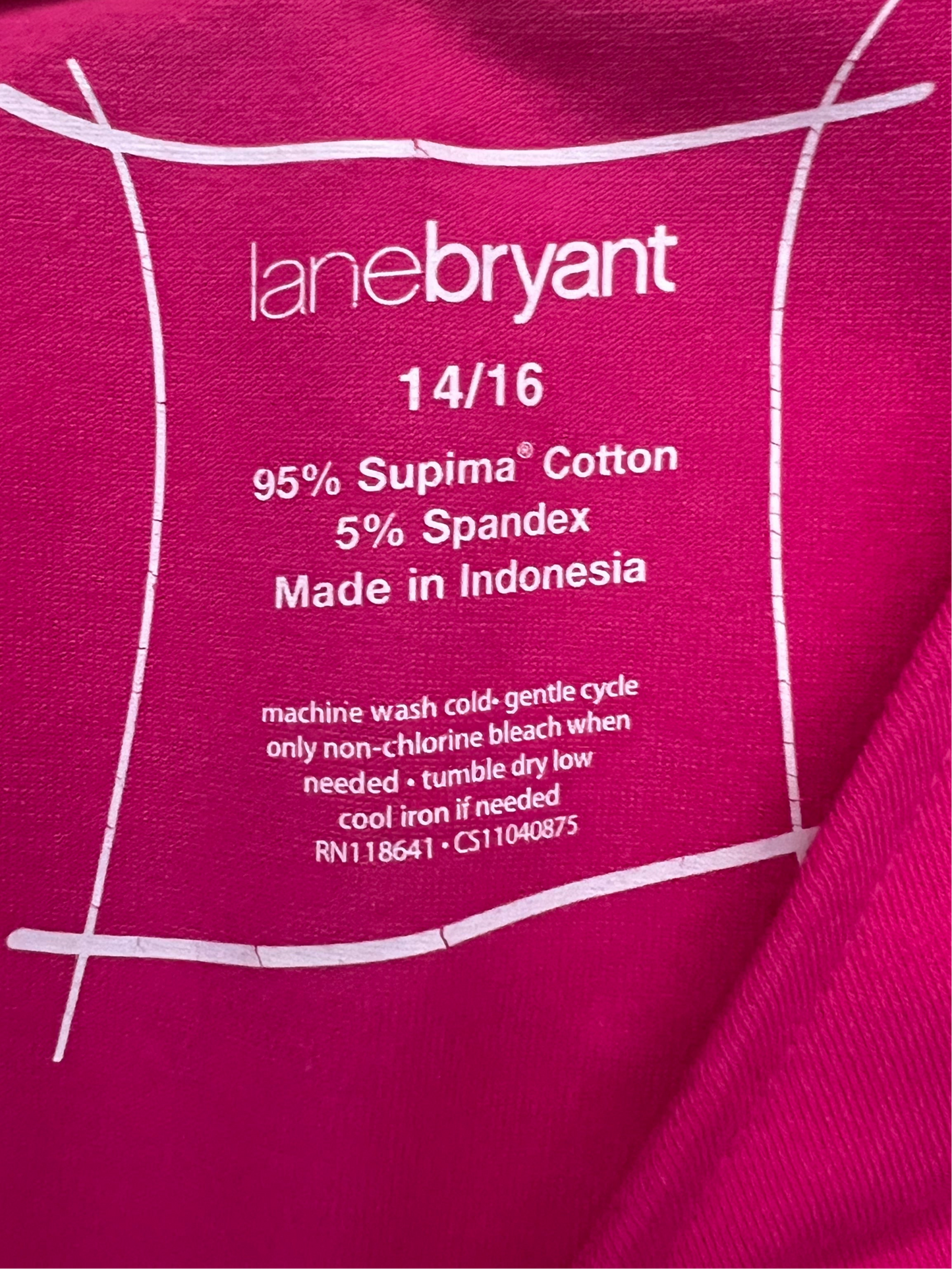 Pink Supima Cotton knit dress, Size 14/16