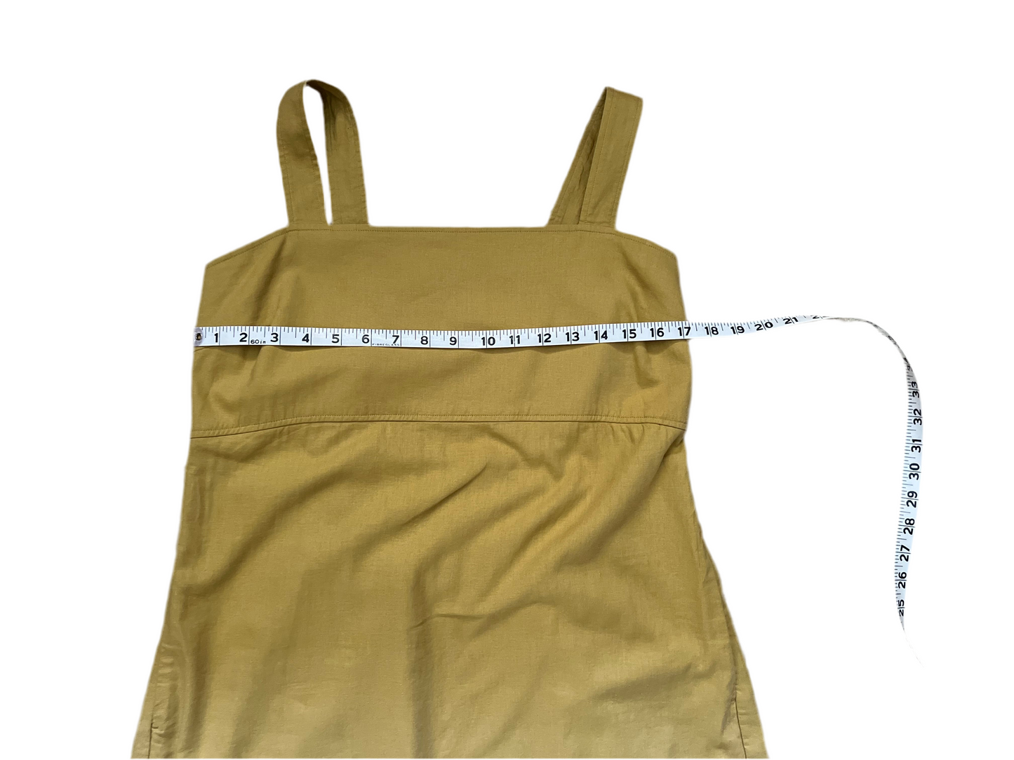Yellow linen blend dress by Uniqlo, Size Large, NWT