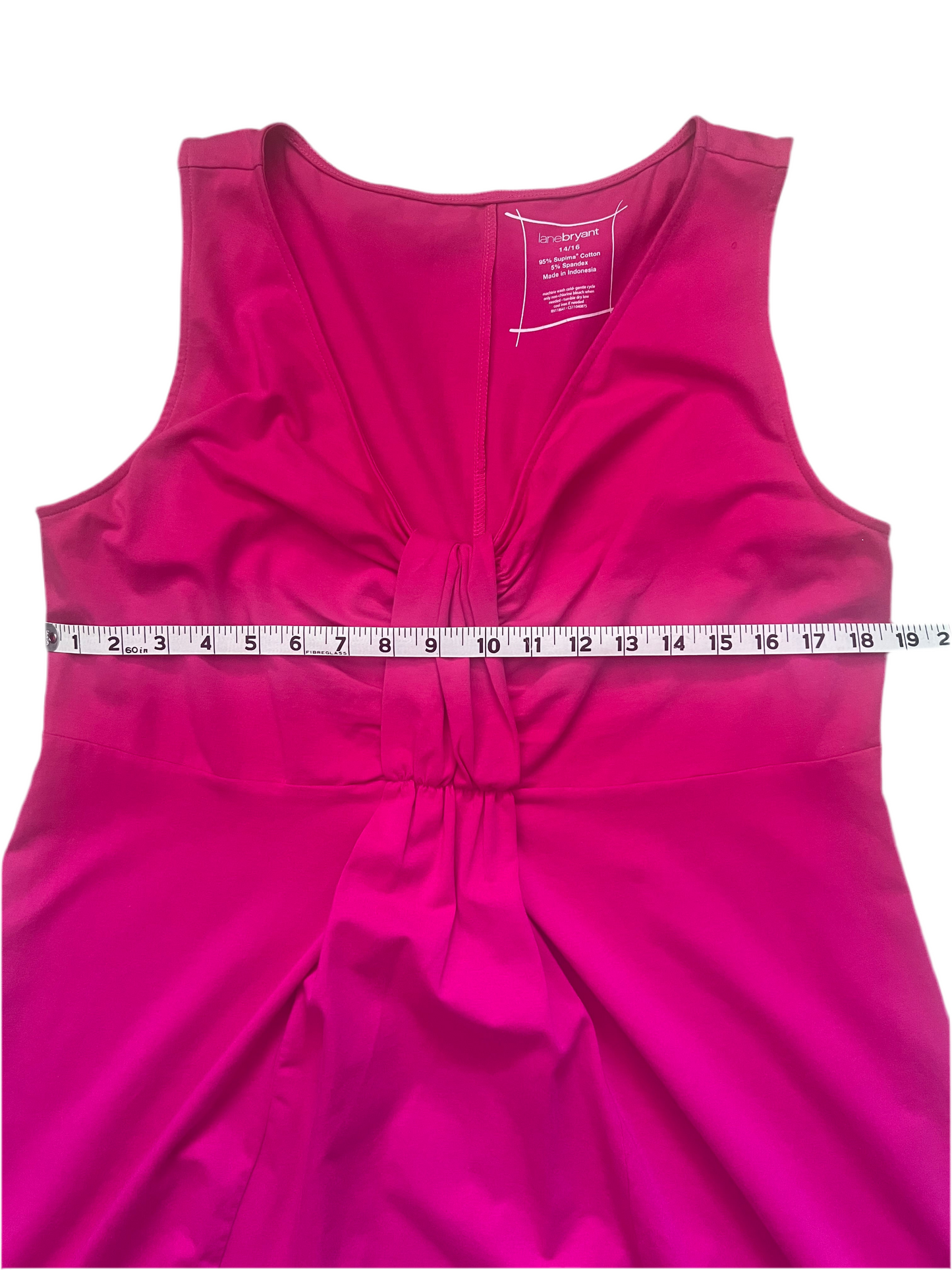 Pink Supima Cotton knit dress, Size 14/16