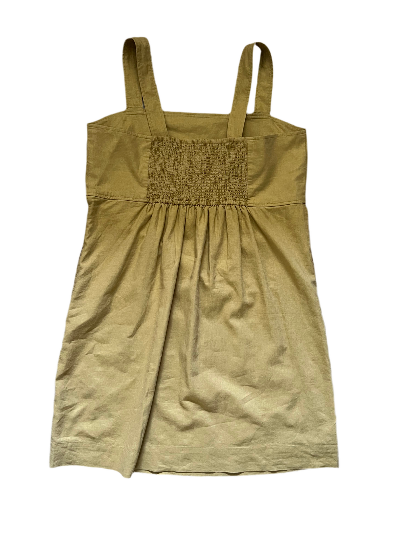 Yellow linen blend dress by Uniqlo, Size Large, NWT